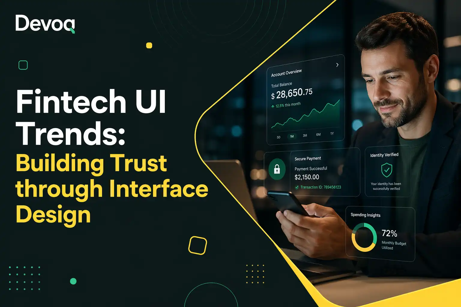 fintech UI design trends for building user trust